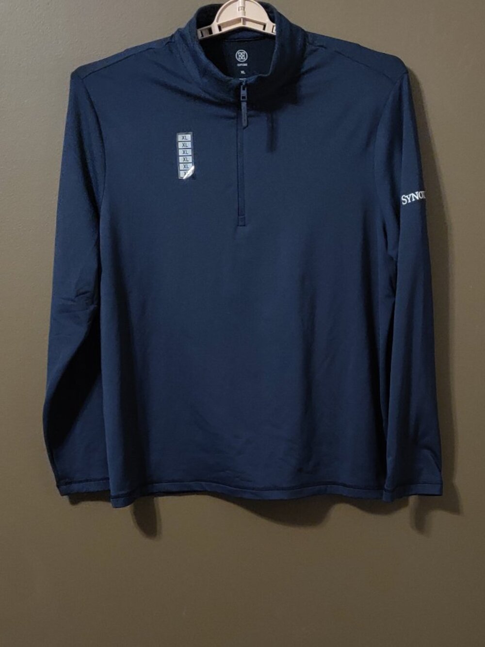 G/Fore Performance Golf 1/4 Zip Twilight Blue XL New With Tags